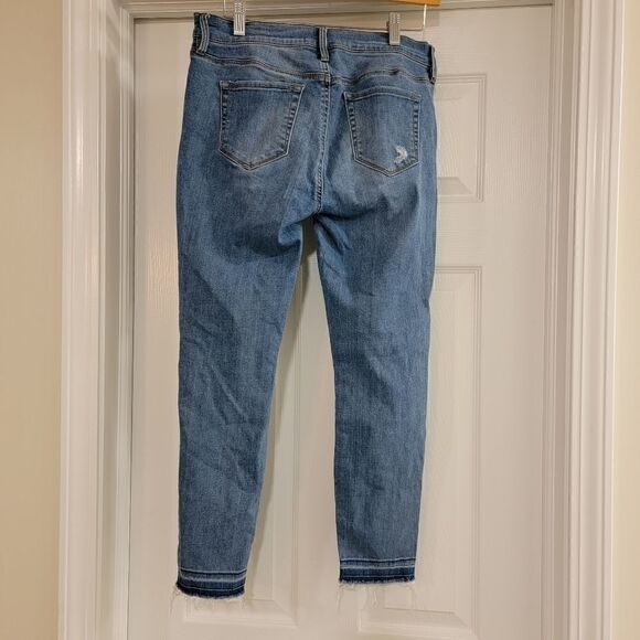 Pacsun Jeans lowrise ankle jegging super stretch distressed size 28 short - Picture 2 of 6